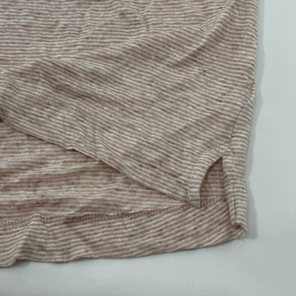 Sigrid Olsen Linen Tshirt Top Women Size XS Casual Comfy Slouchy Striped Summer - Picture 6 of 12